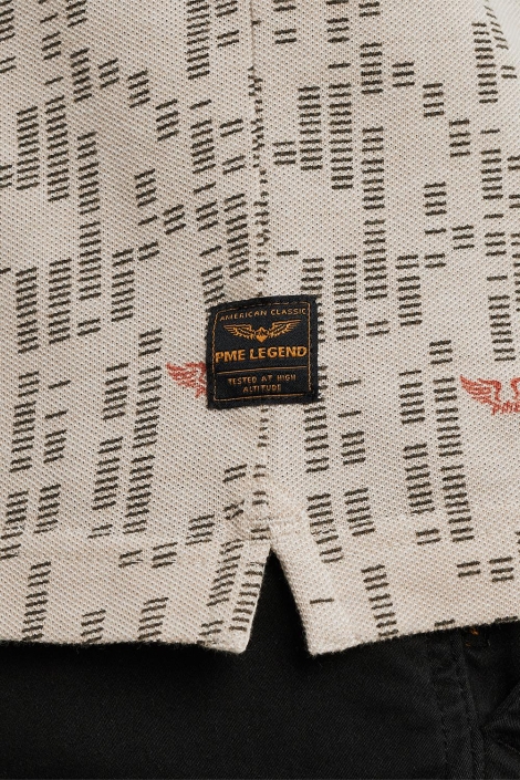 PME legend short sleeve polo two tone pique p
